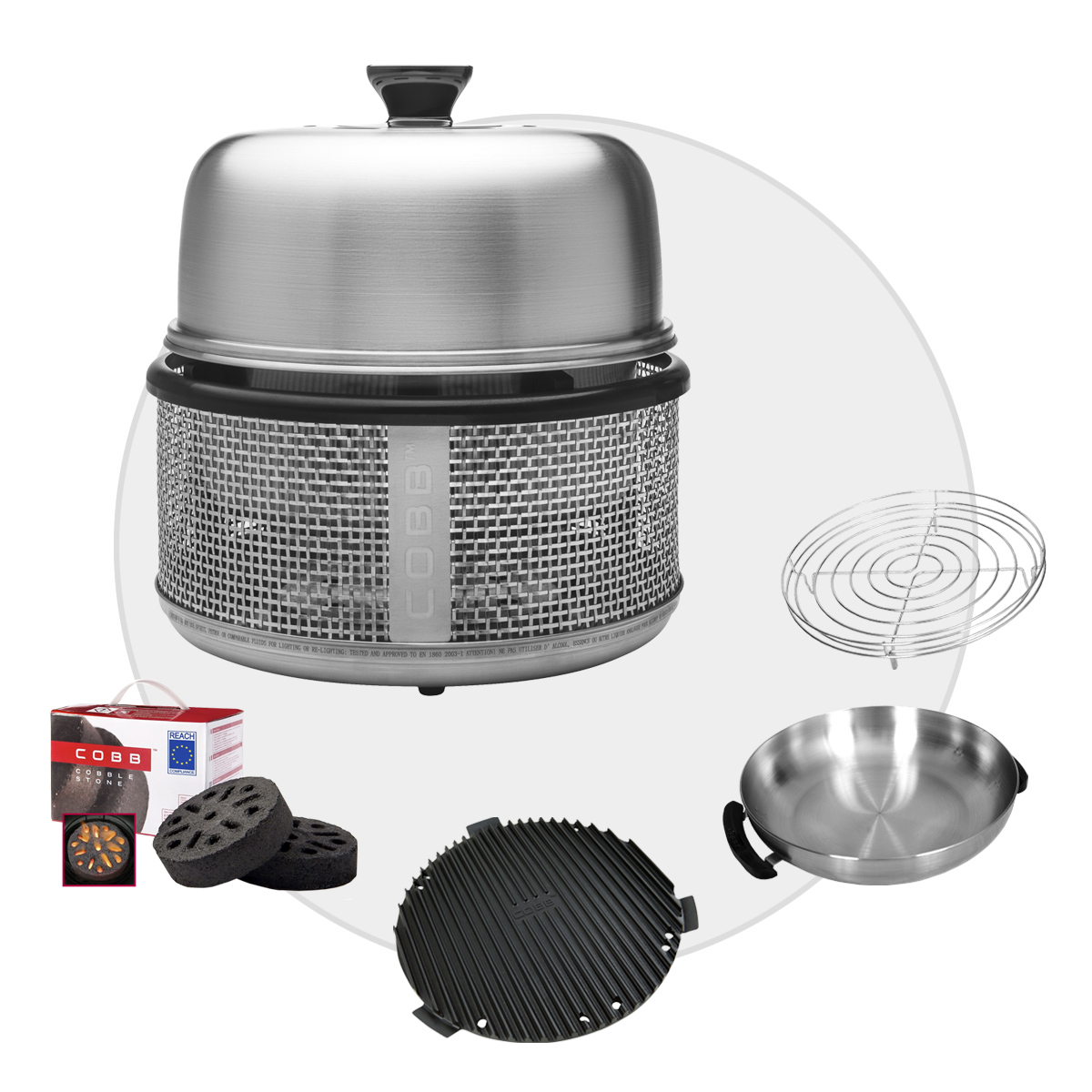 COBB Premier AIR DELUXE Grill inkl. Cobble Stone